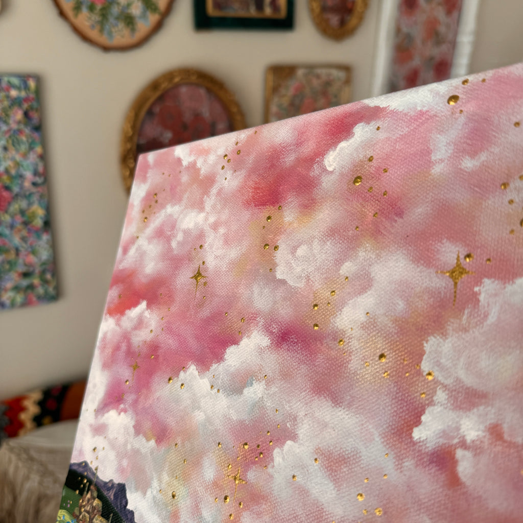 Floral Original Painted Canvas