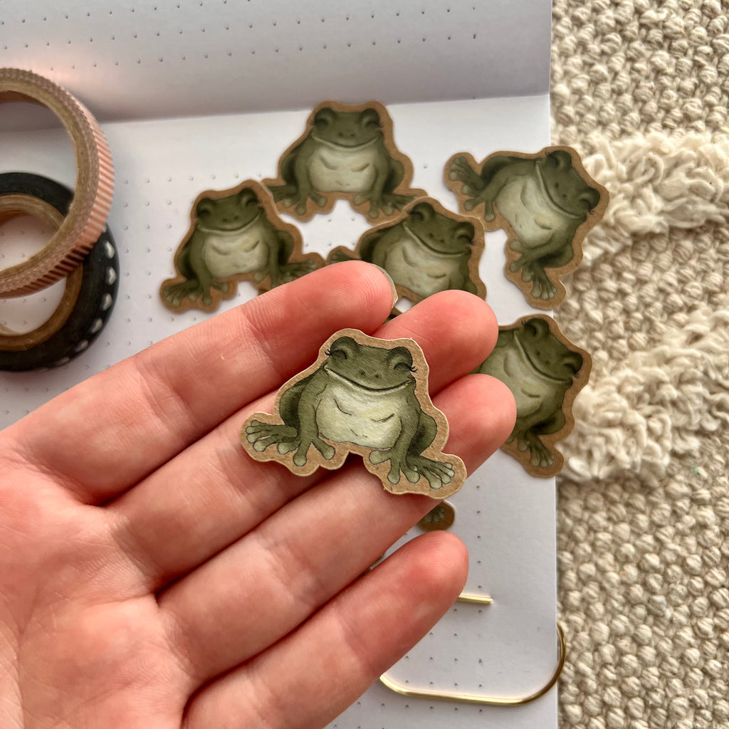 Little Frogs Sticker Pack (10 paper stickers included)