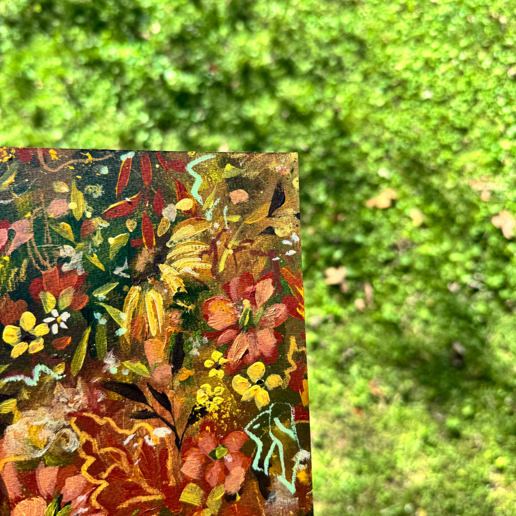 Original Fall Foliage Florals Art Paper No. 6