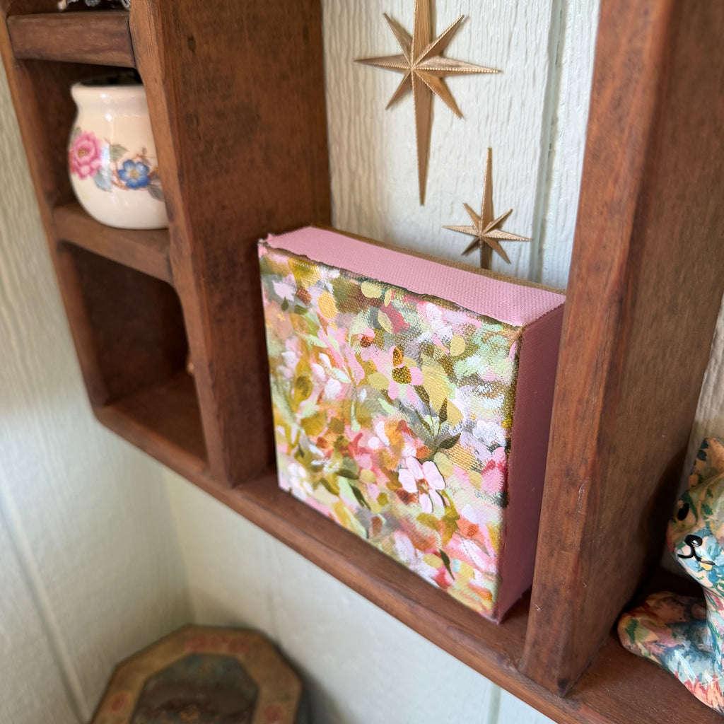 Soft Floral Original Painted Canvas #7