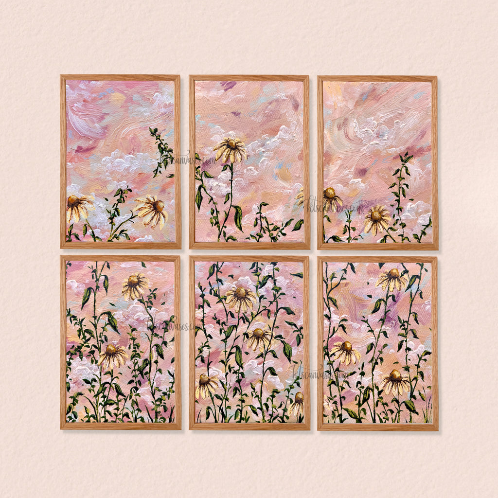 Abstract Garden Art Print Set