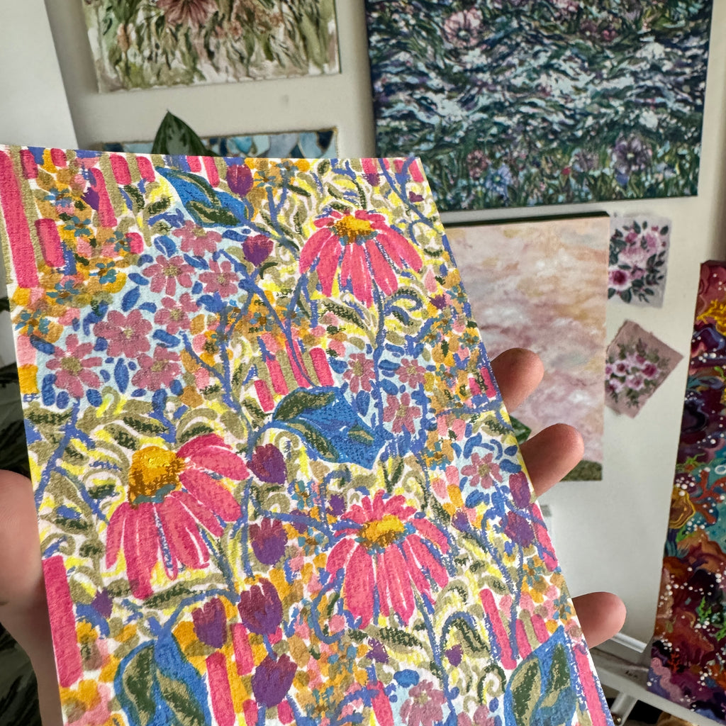 Floral Original Painted Art Paper No. 2