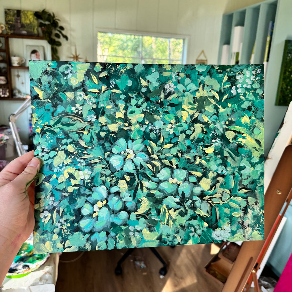 Original Ella’s Abstract Garden Art Paper No. 12