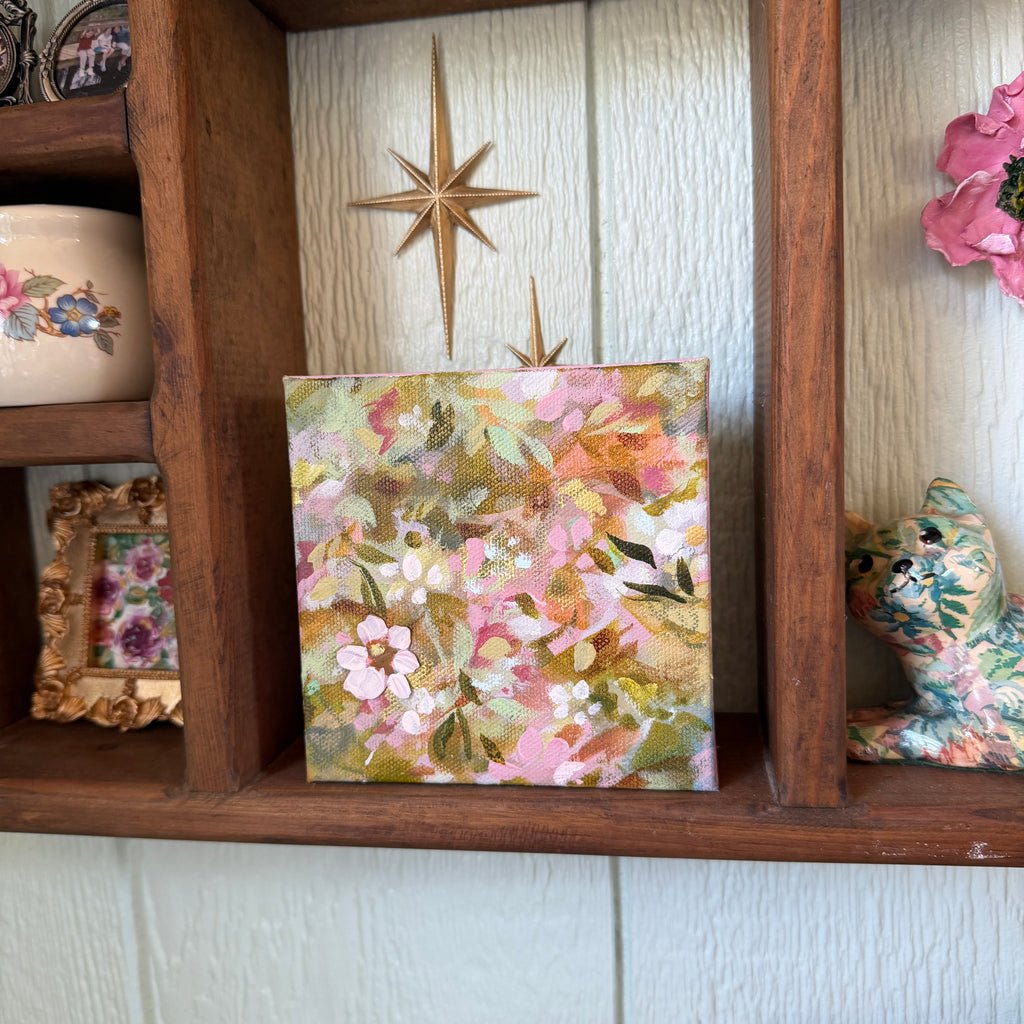 Soft Floral Original Painted Canvas #5