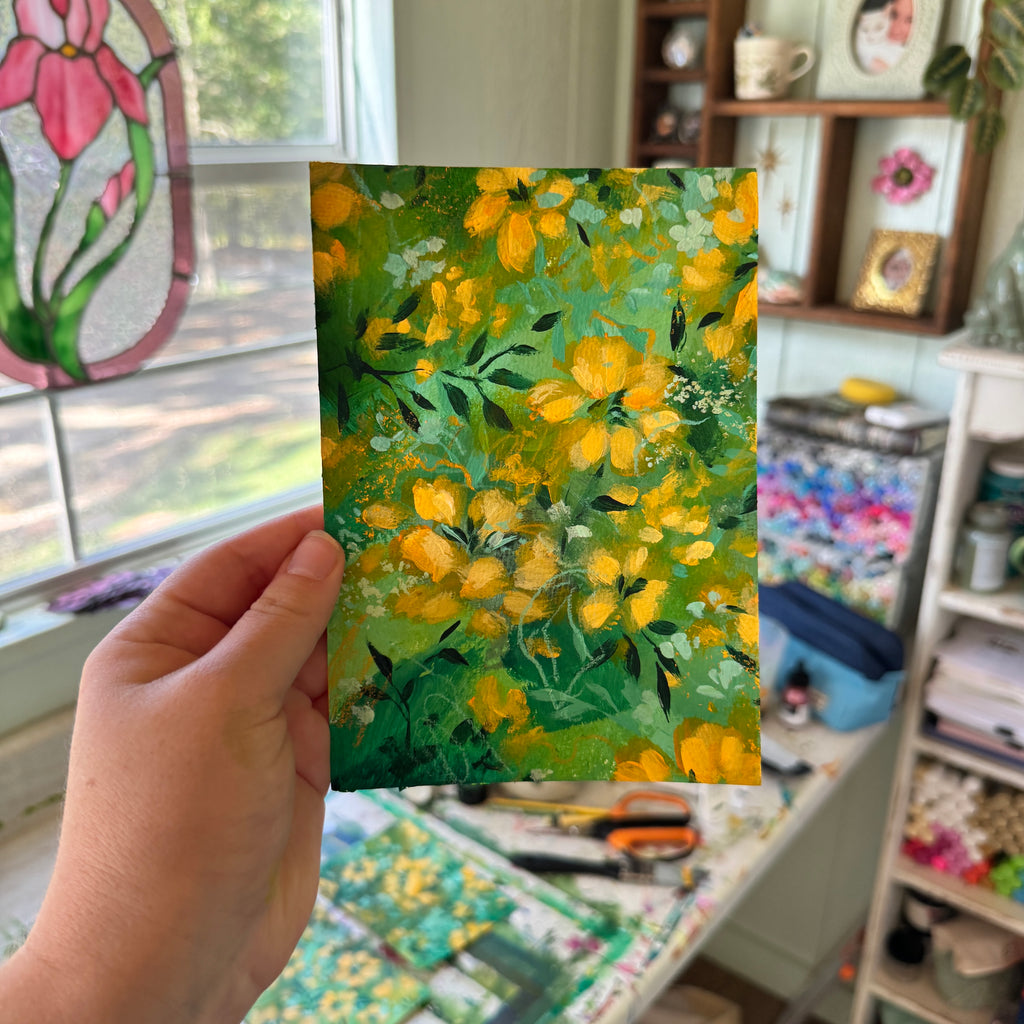 Original Citrus Florals Art Paper No. 5