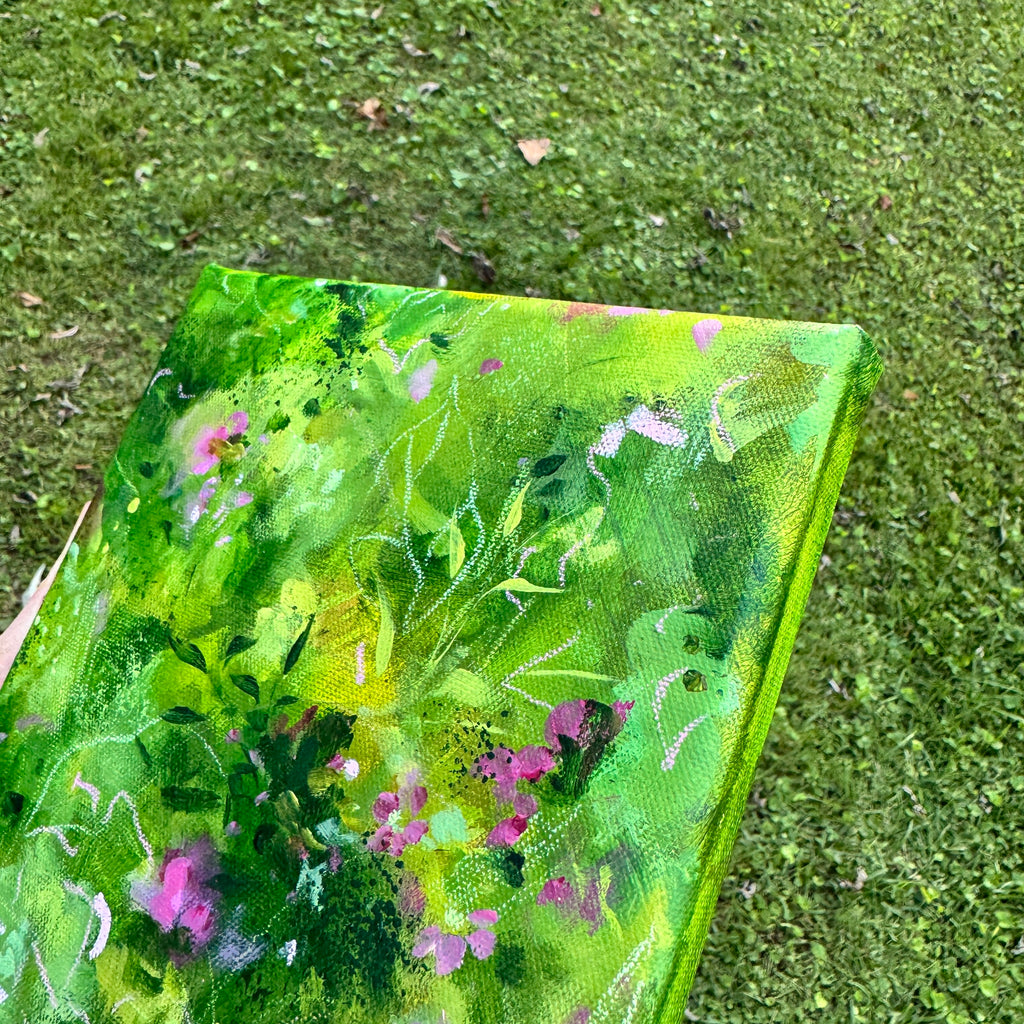 Overgrown Garden Original Painted Canvas #10