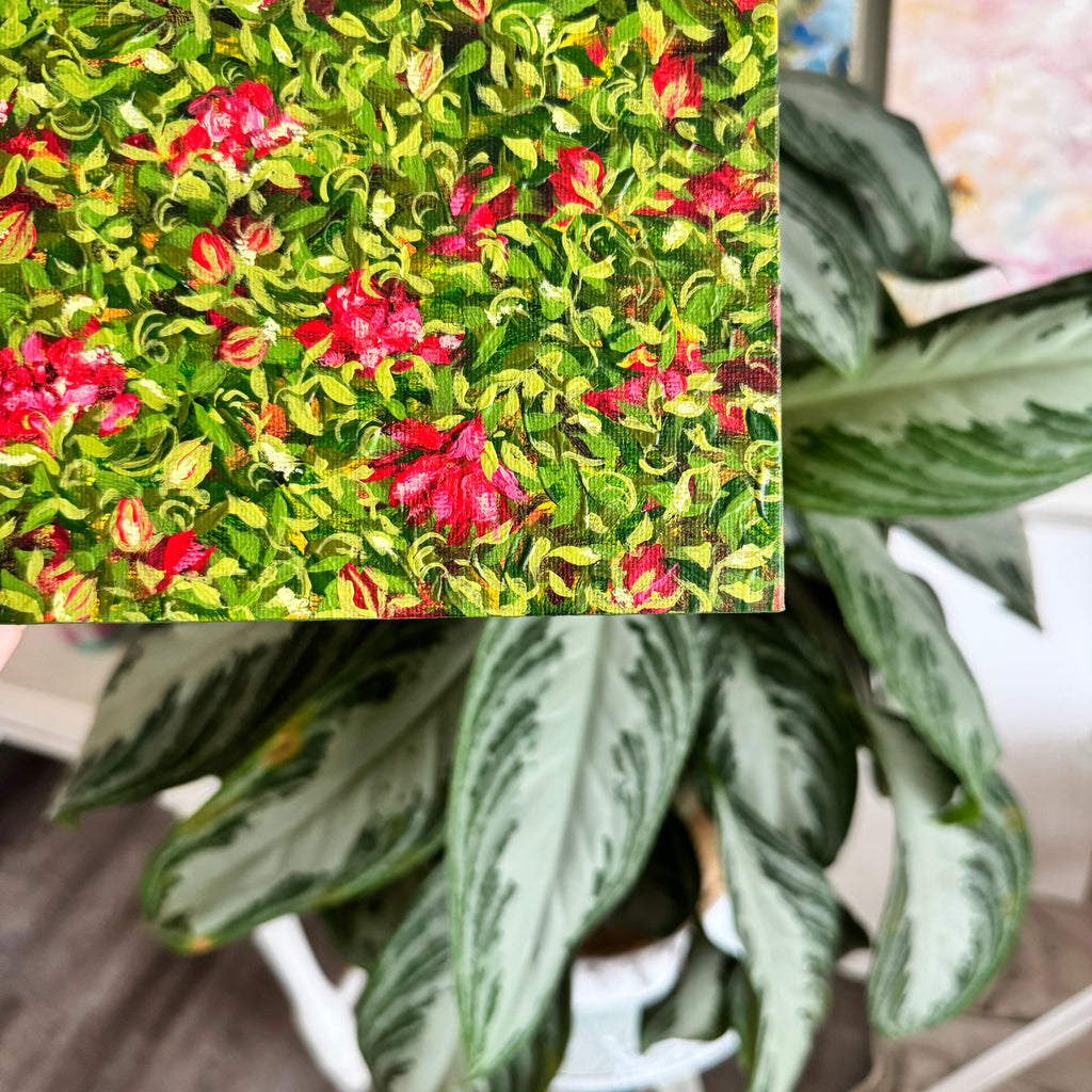 Floral Original Painted Flat Canvas No. 1