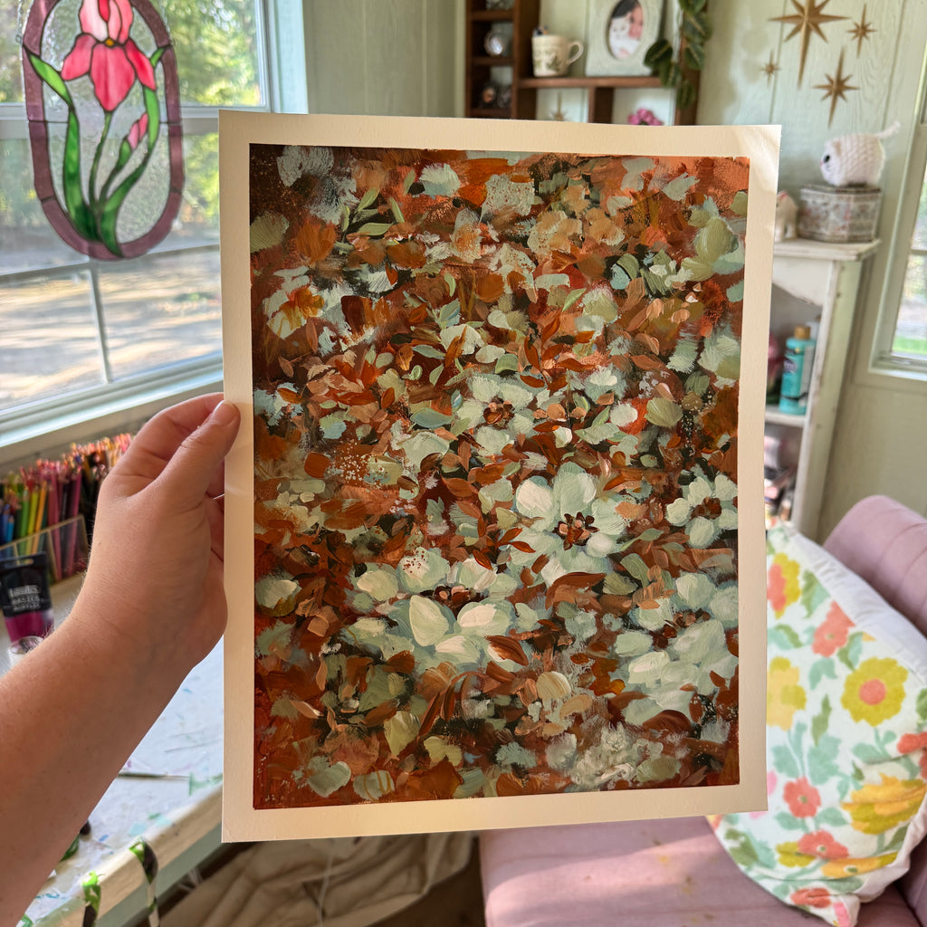 Original Ella’s Abstract Garden Art Paper No. 7