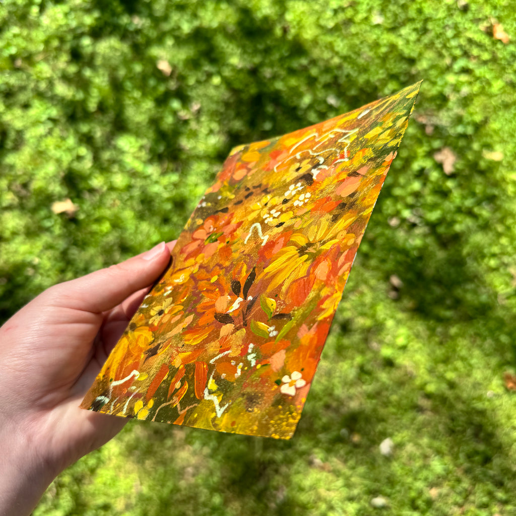 Original Fall Foliage Florals Art Paper No. 2