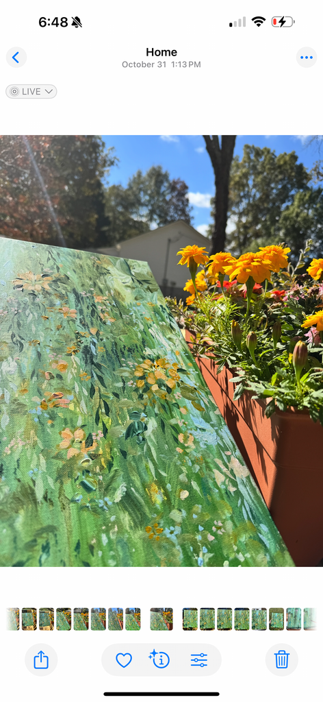 Floral Original Painted Canvas