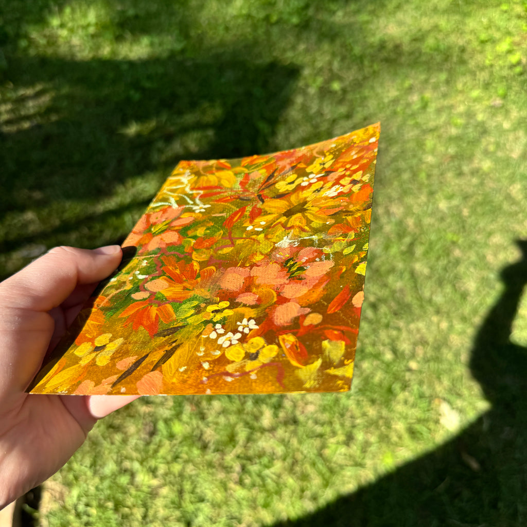 Original Fall Foliage Florals Art Paper No. 8