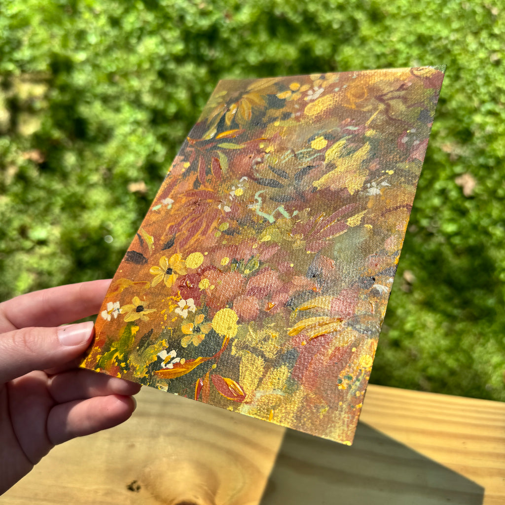 Original Fall Foliage Florals Art Paper No. 1
