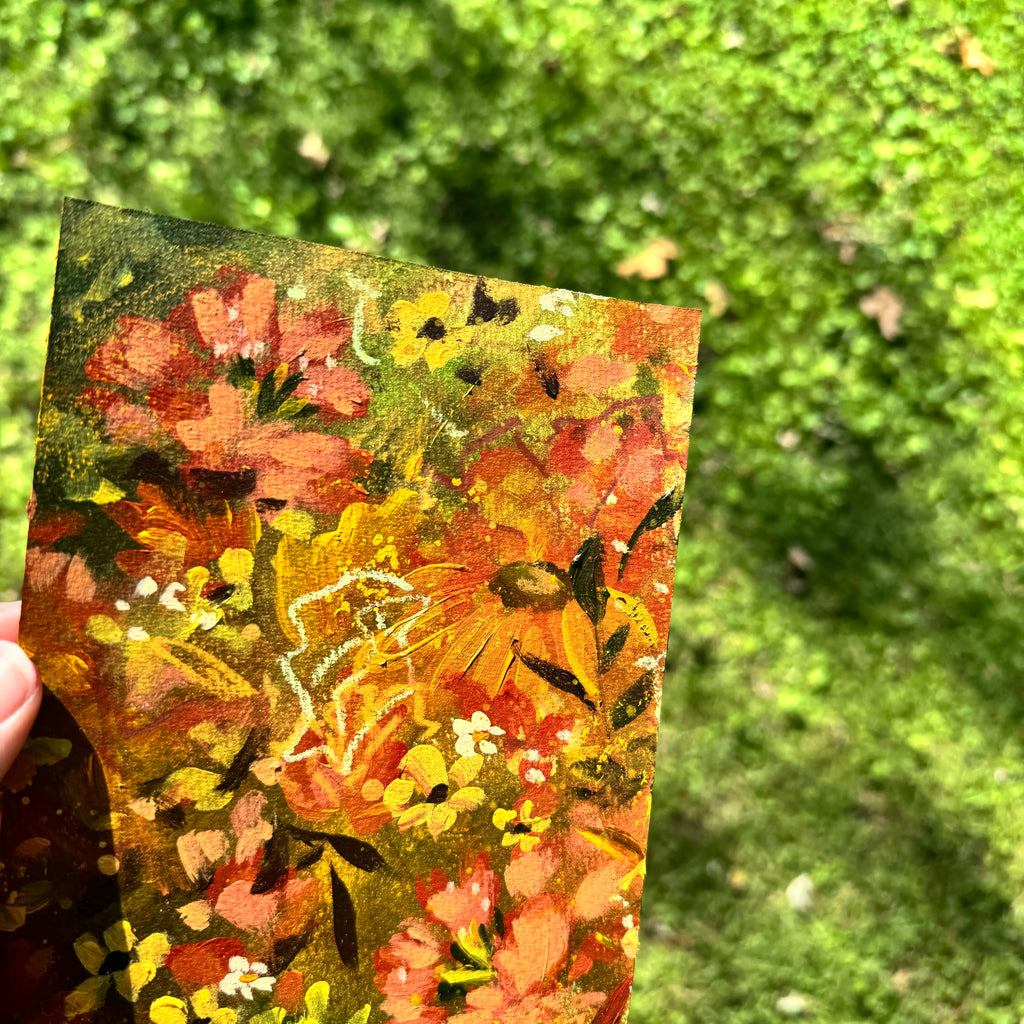Original Fall Foliage Florals Art Paper No. 3