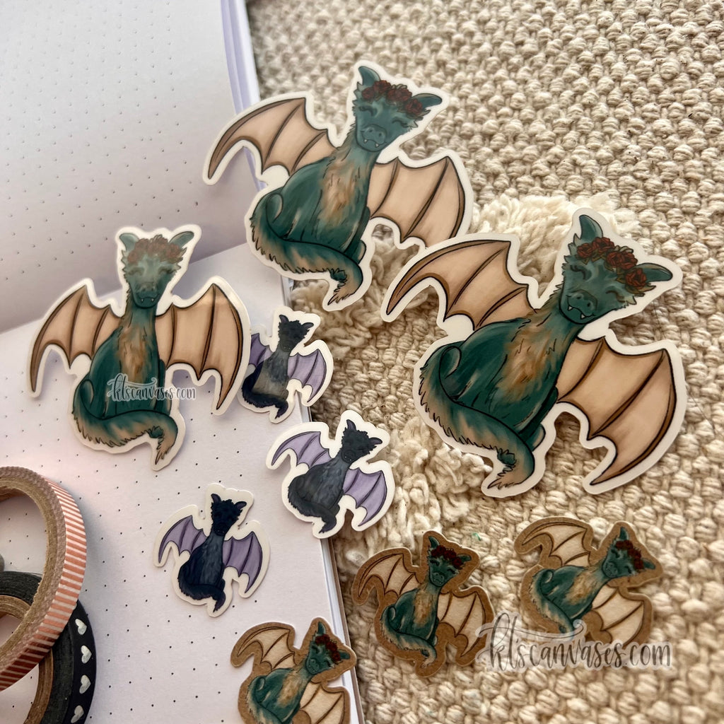 Little Dragons Sticker Pack (9 stickers included)