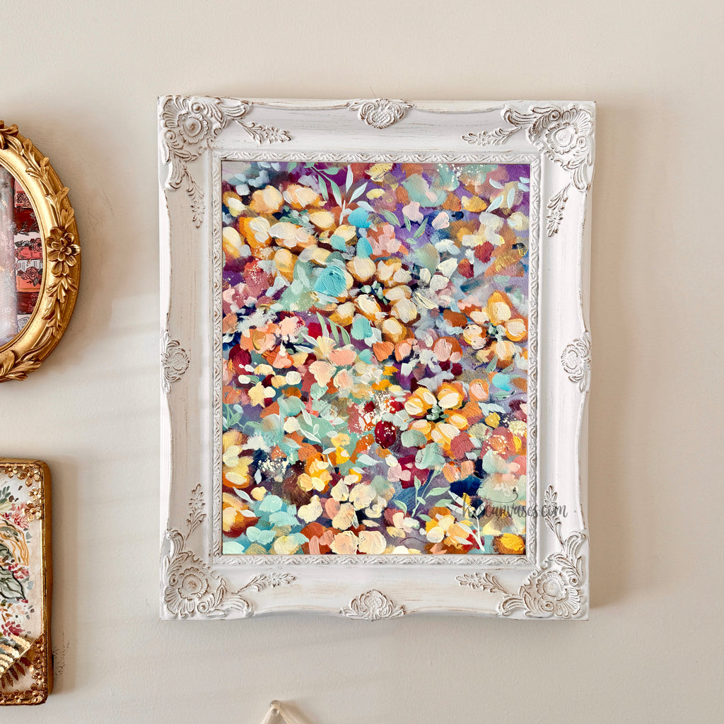 Ella’s Sunset Abstract Garden Art Print Set