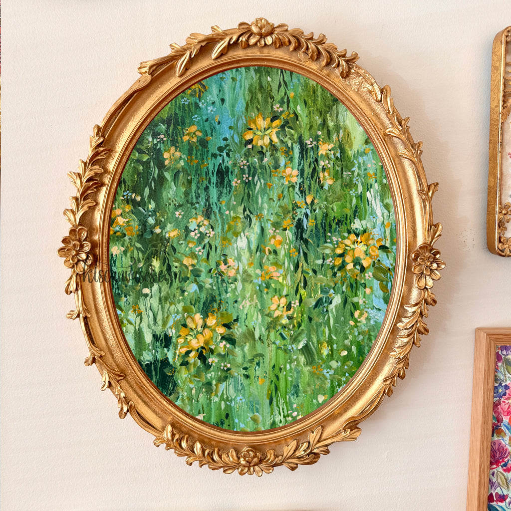 Ella in the Rainy Garden No. 4 Art Print