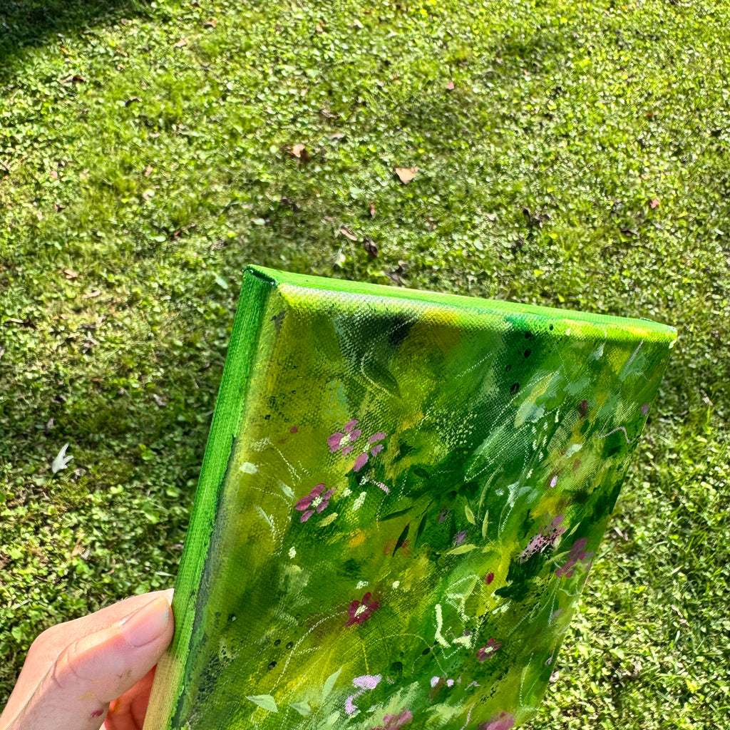 Overgrown Garden Original Painted Canvas #6