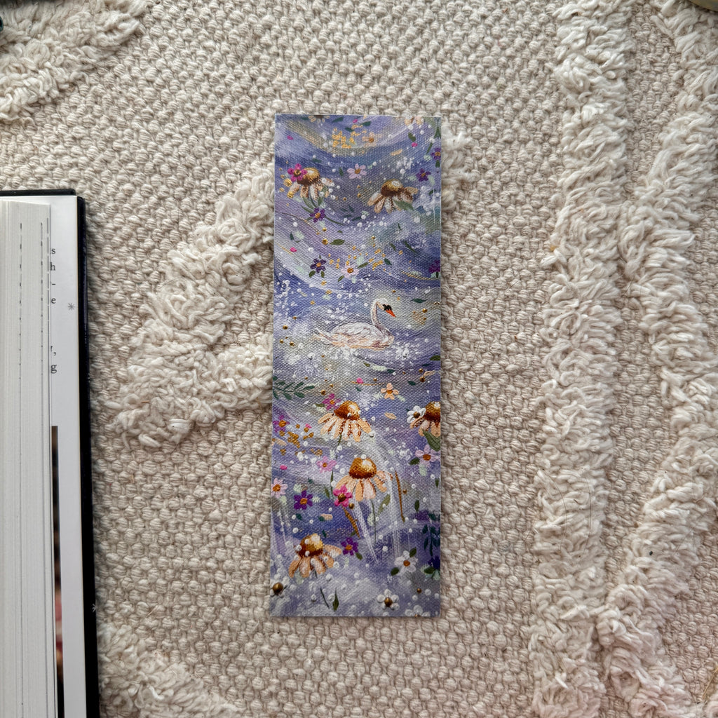 Swan Garden Double Sided Bookmark