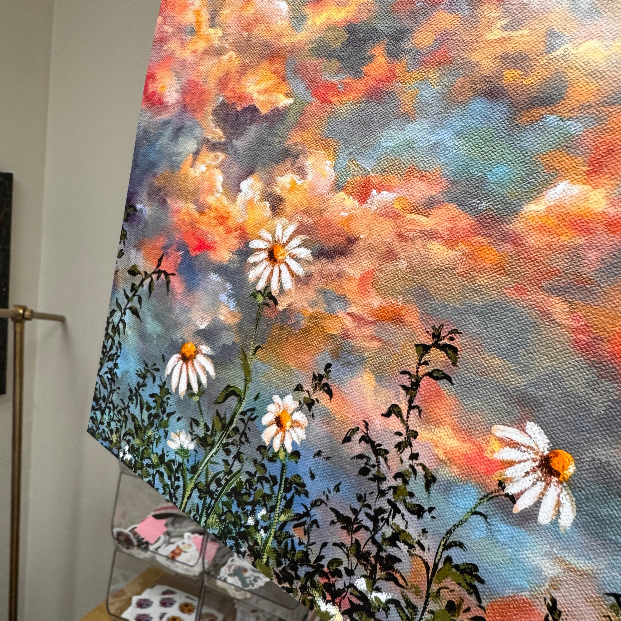 Daisies over Opal Skies Art Print – KT's Canvases