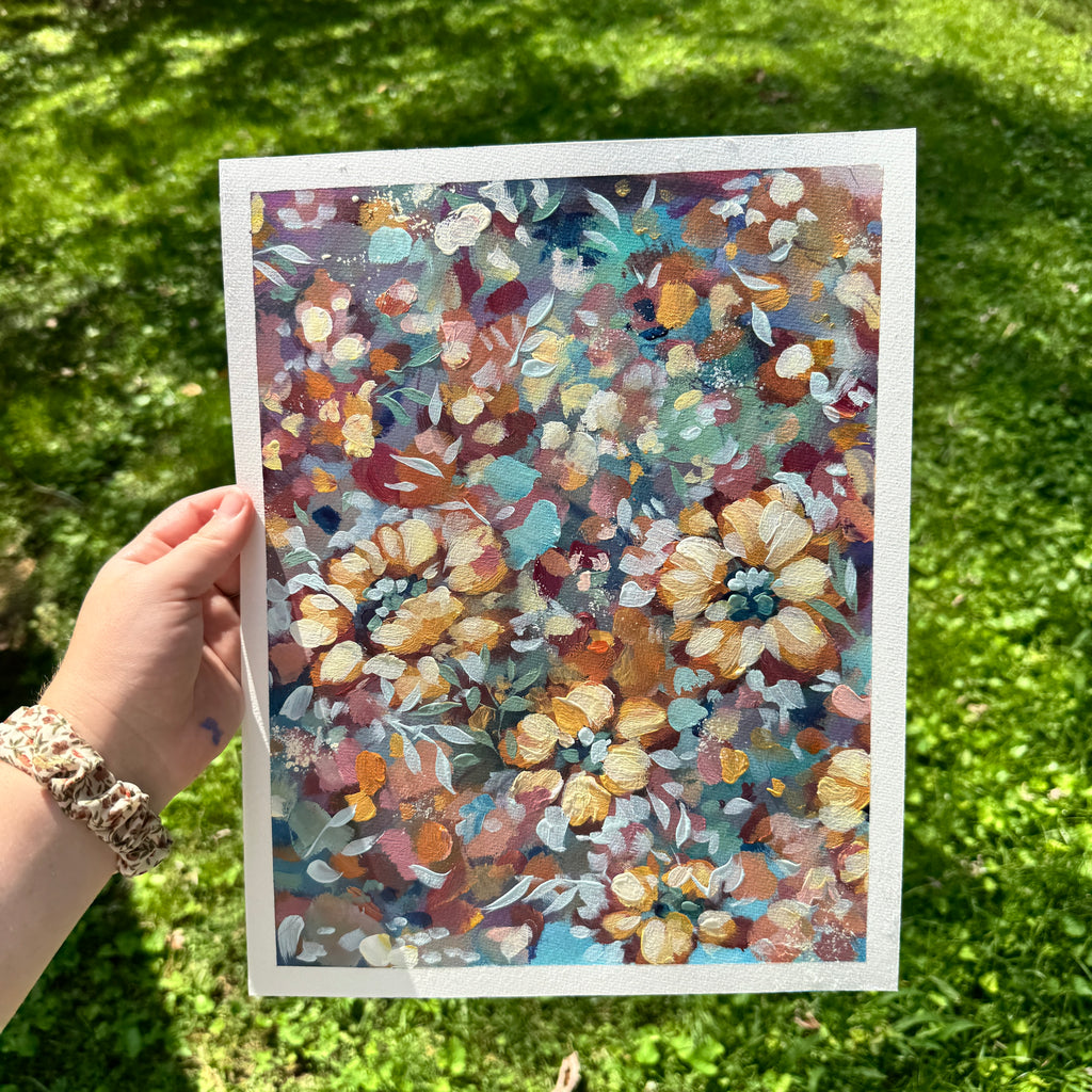 Original Ella’s Sunset Abstract Garden Art Paper No. 2