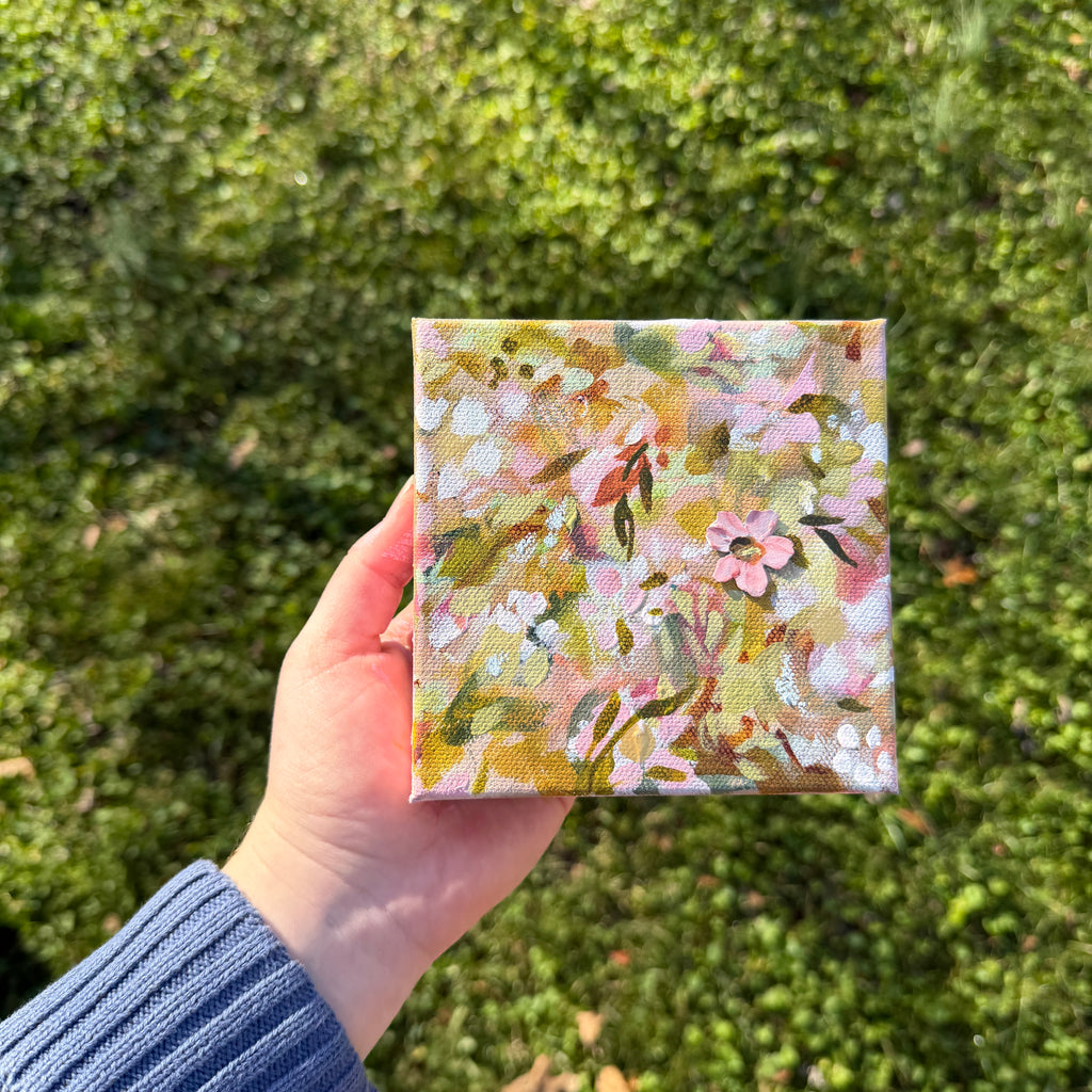 Soft Floral Original Painted Canvas #14