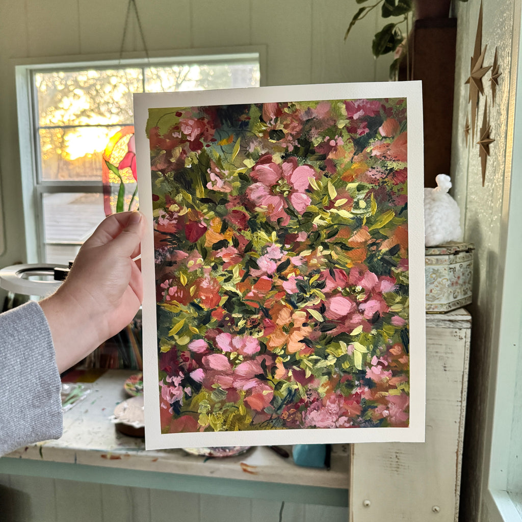 Original Ella’s Abstract Garden Art Paper No. 1