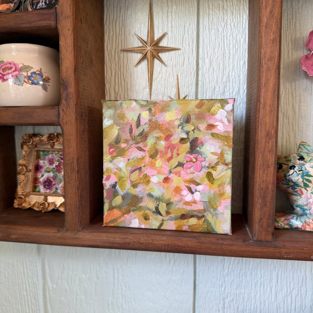 Soft Floral Original Painted Canvas #6