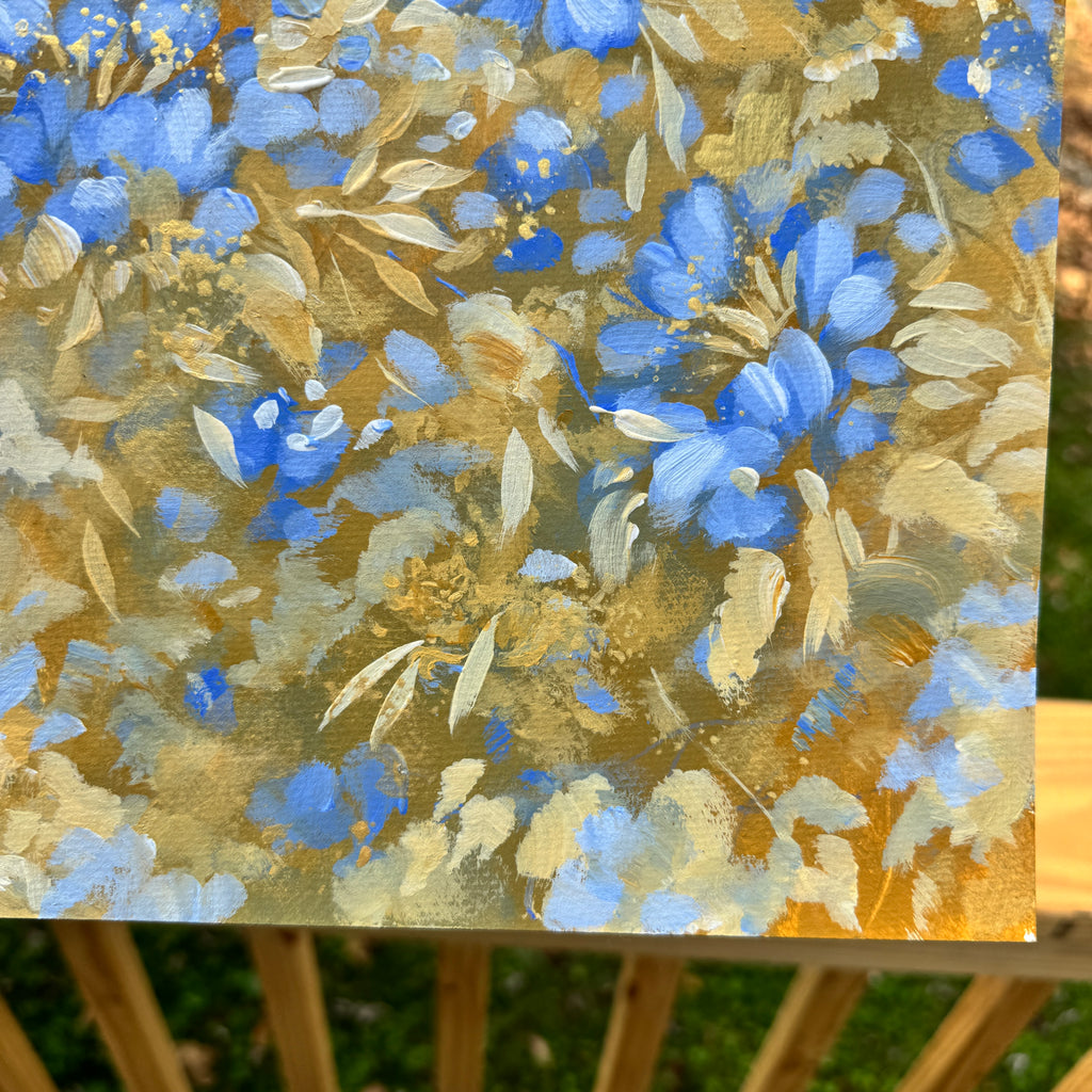 Original Ella’s Abstract Garden Art Paper