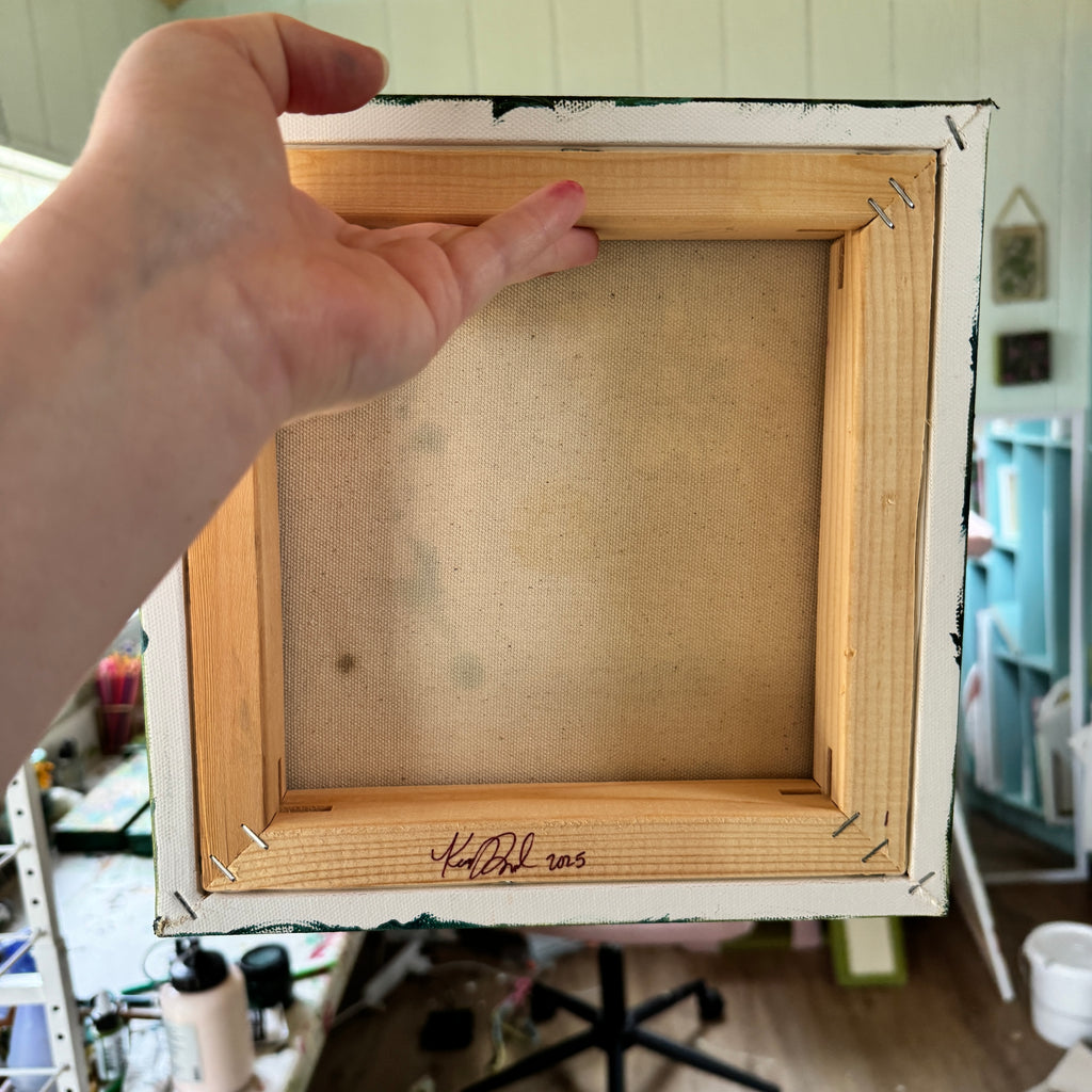 Butterfly Garden Original Painted Canvas #1