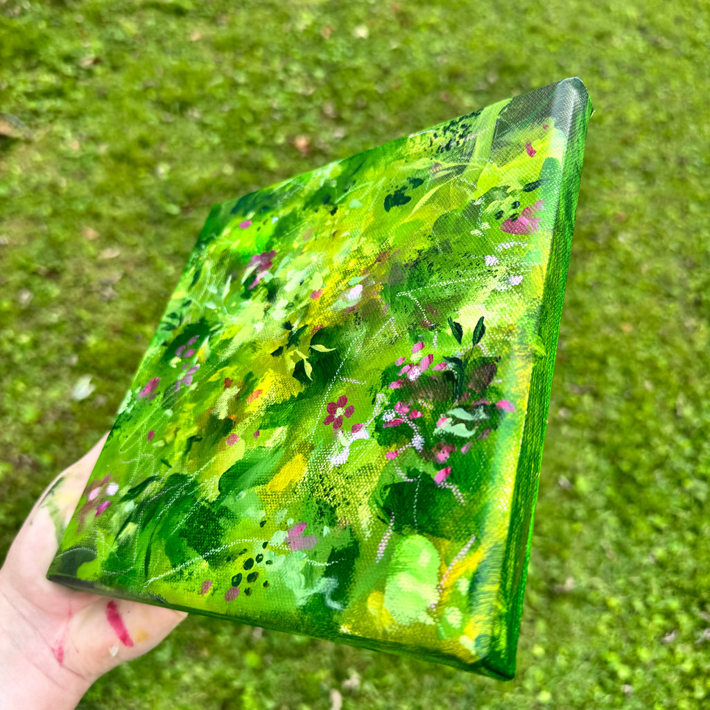 Overgrown Garden Original Painted Canvas #12