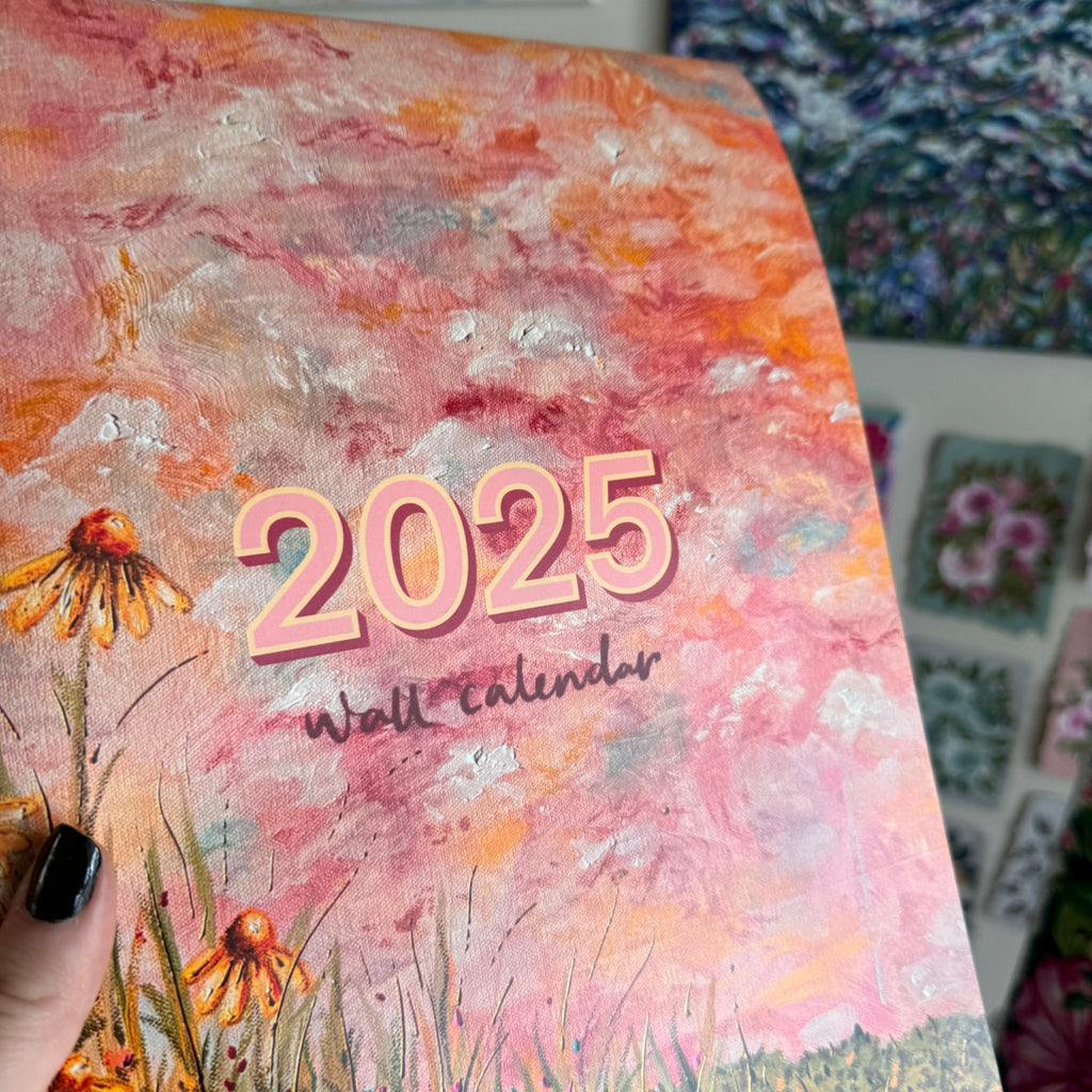 PREORDER 2 WEEK WAIT KT’s Canvases 2025 Wall Calendar