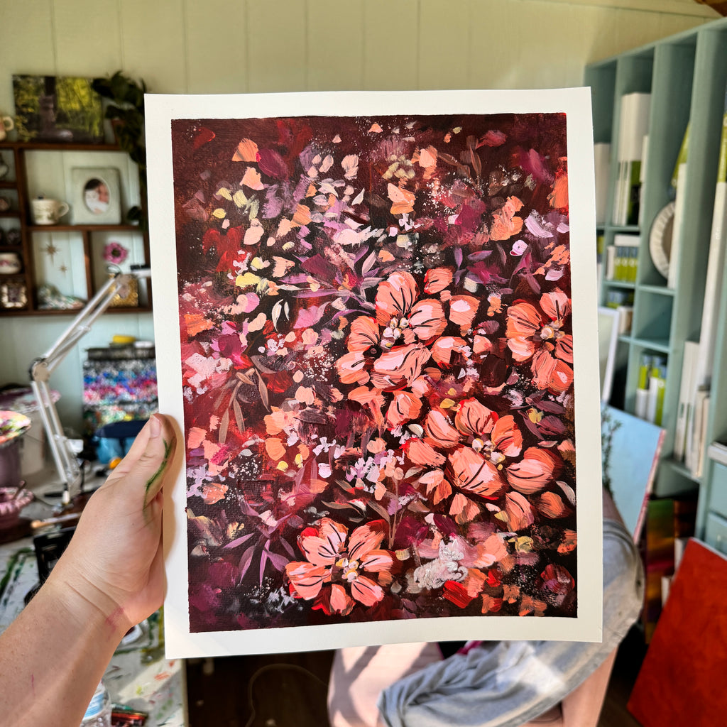 Original Ella’s Abstract Garden Art Paper No. 9