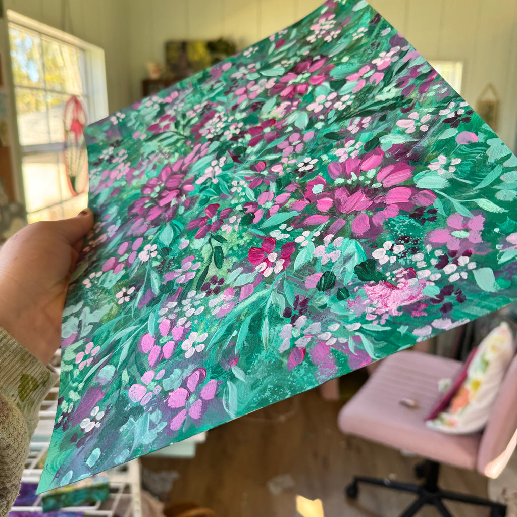 Original Ella’s Abstract Garden Art Paper