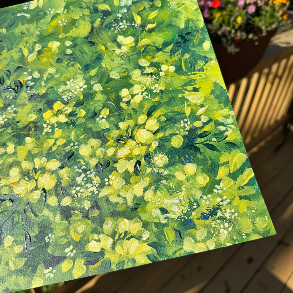 Original Ella’s Abstract Garden Art Paper