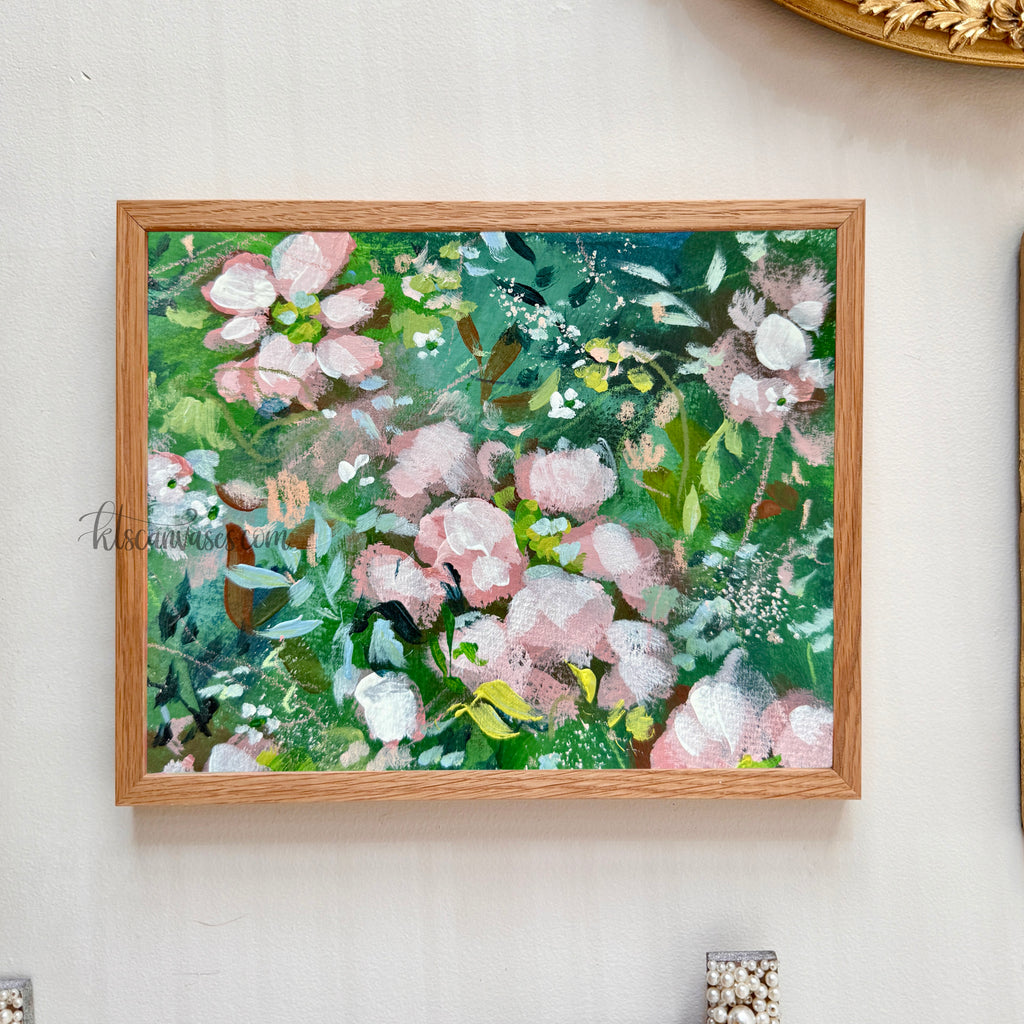 Ella’s Soft Pink Florals Art Print Set