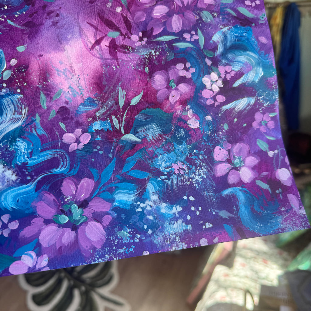 Original Ella’s Magical Abstract Garden Art Paper