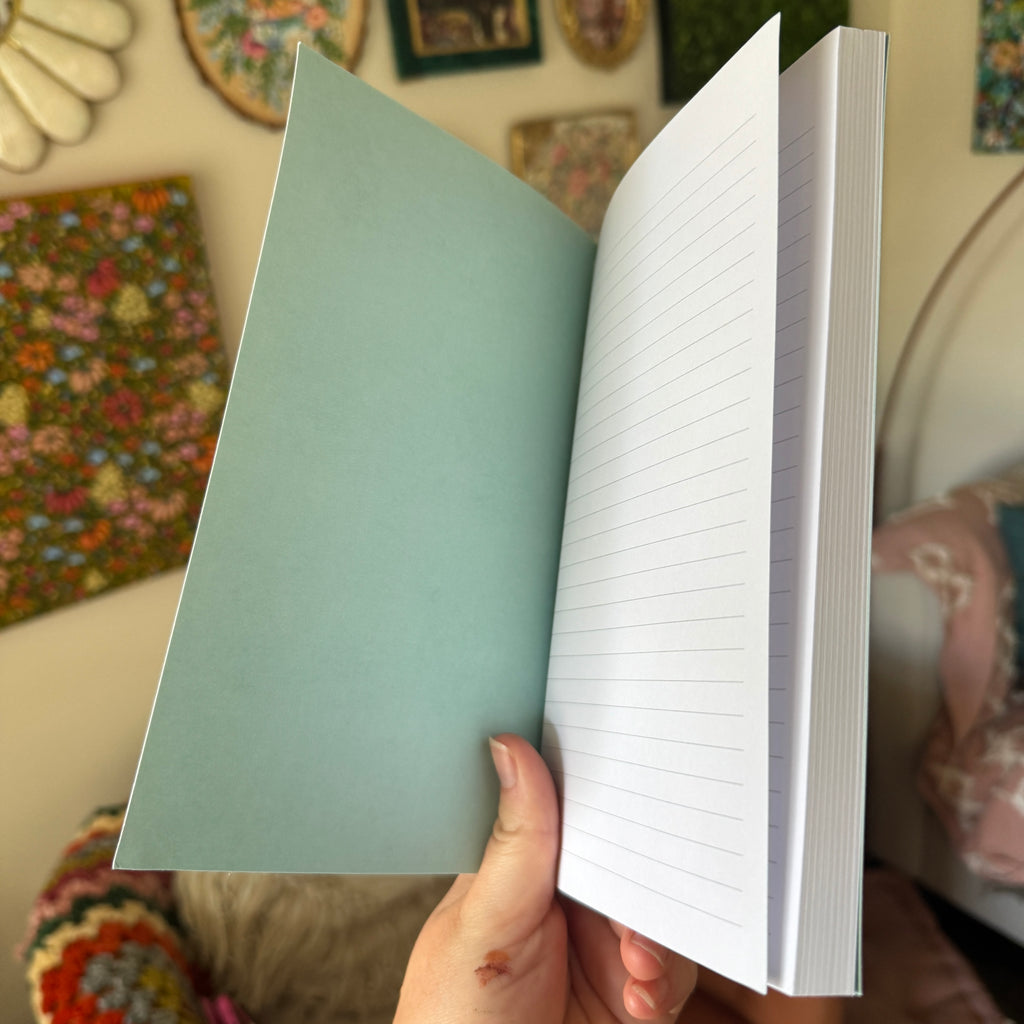 Fairy Forest Glow Florals LINED Softcover Notebook