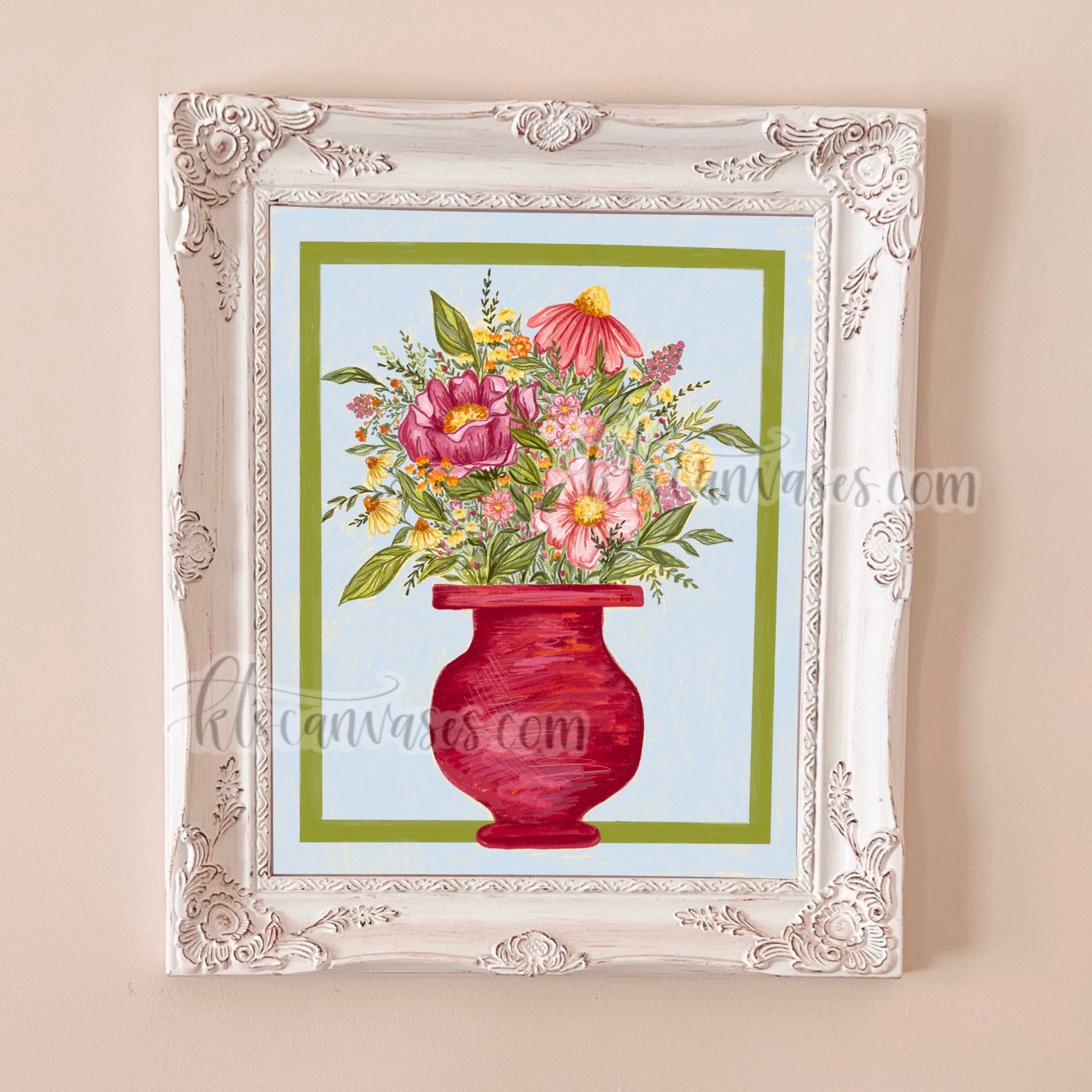 Wildflower Bouquet Art Print – KT's Canvases