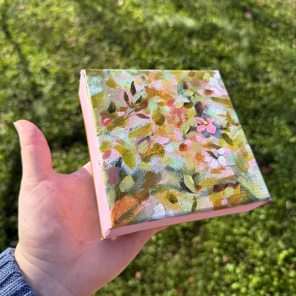 Soft Floral Original Painted Canvas #6