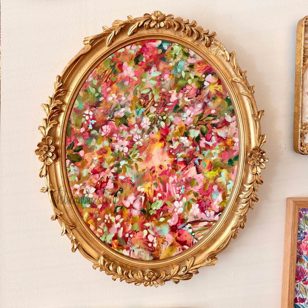 Ella in the Fairy Garden Art Print