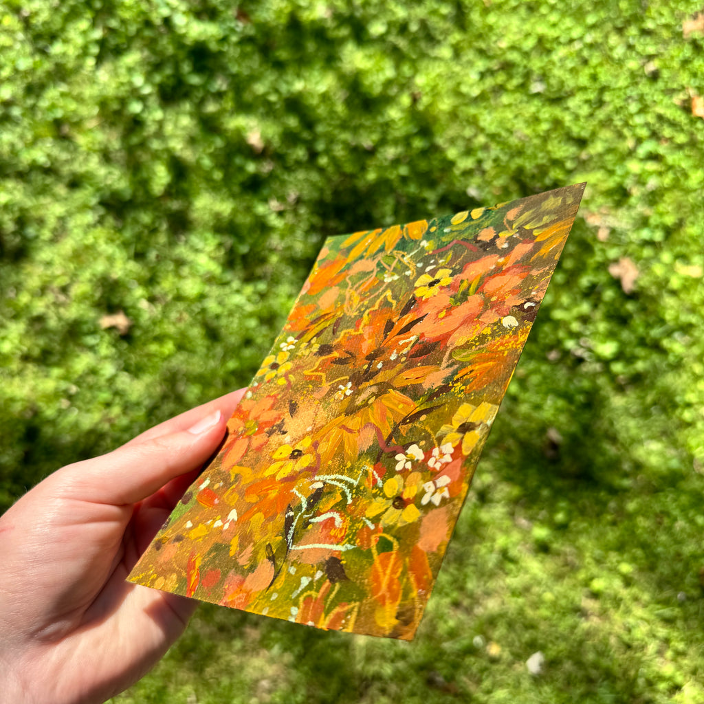 Original Fall Foliage Florals Art Paper No. 5