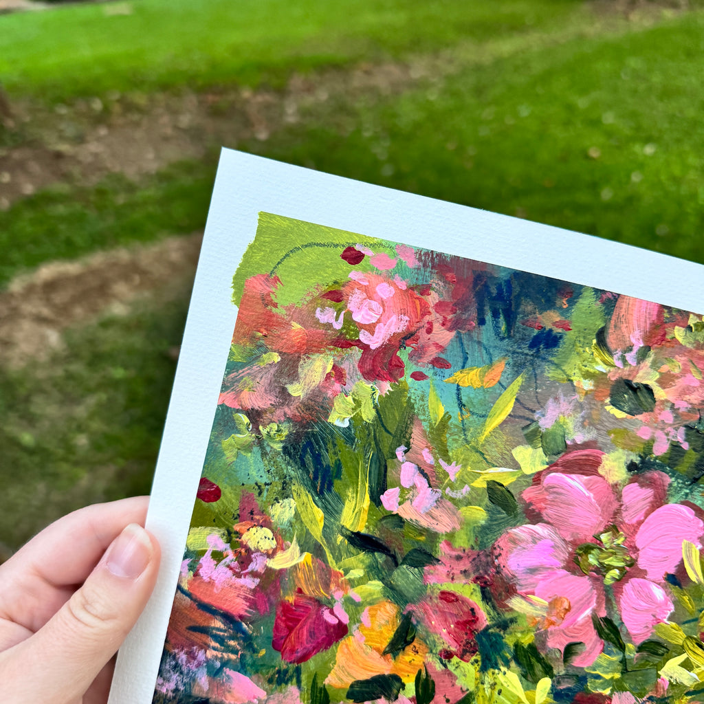 Original Ella’s Abstract Garden Art Paper No. 1