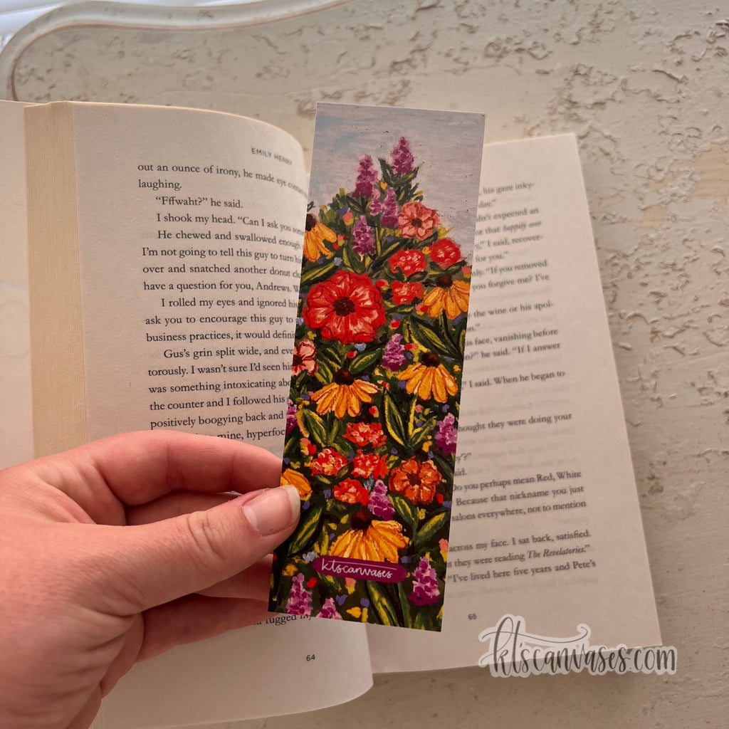 Wildflower Fields Double Sided Bookmark