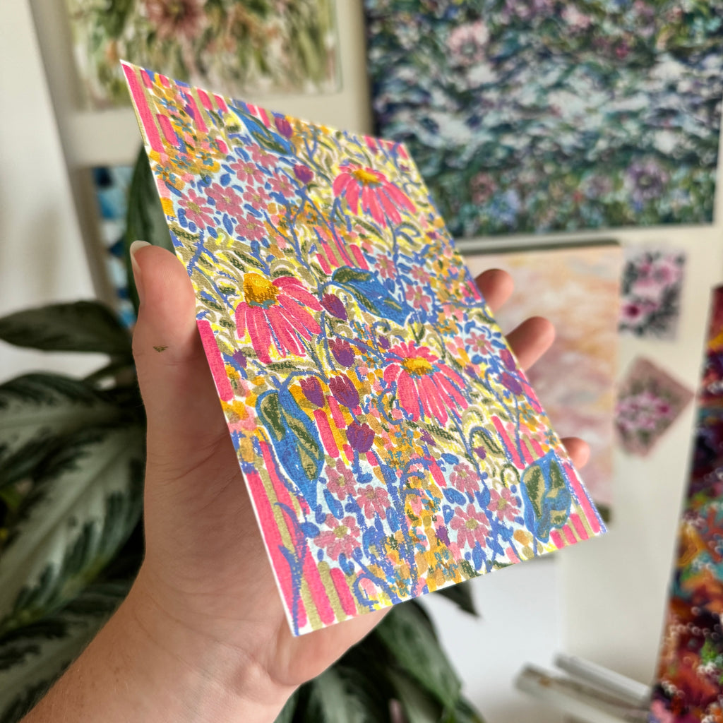 Floral Original Painted Art Paper No. 2