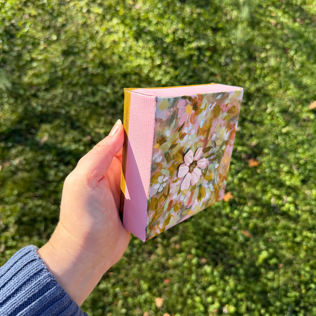 Soft Floral Original Painted Canvas #13