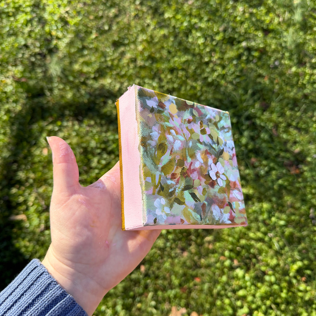 Soft Floral Original Painted Canvas #7