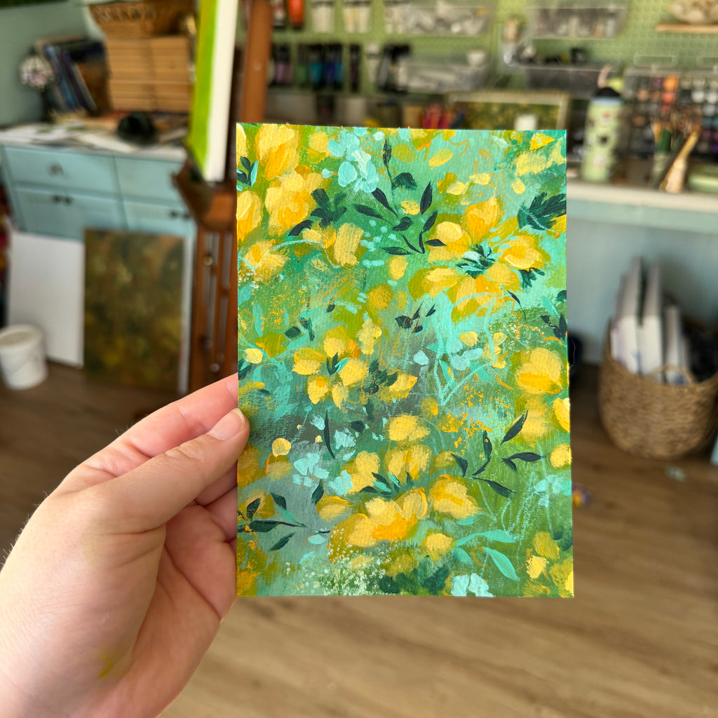 Original Citrus Florals Art Paper No. 6