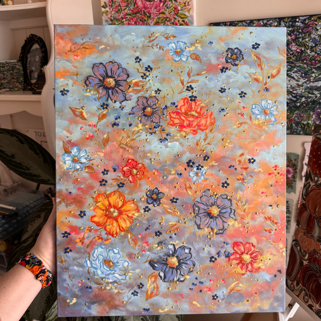 Floral Original Painted Canvas