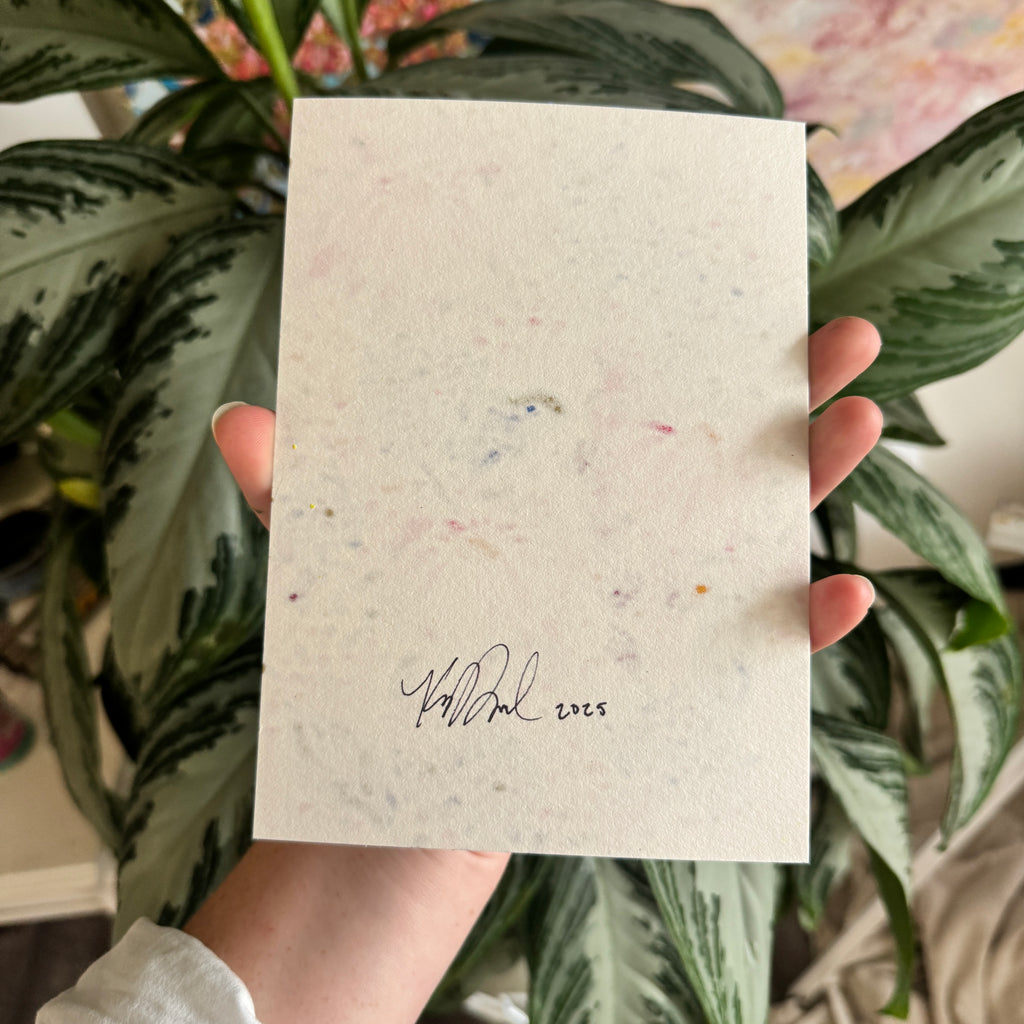 Floral Original Painted Art Paper No. 2