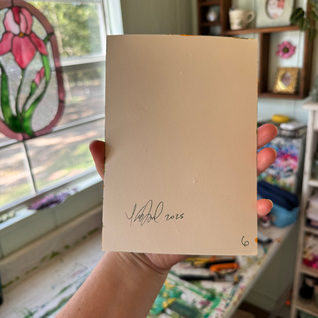 Original Citrus Florals Art Paper No. 6